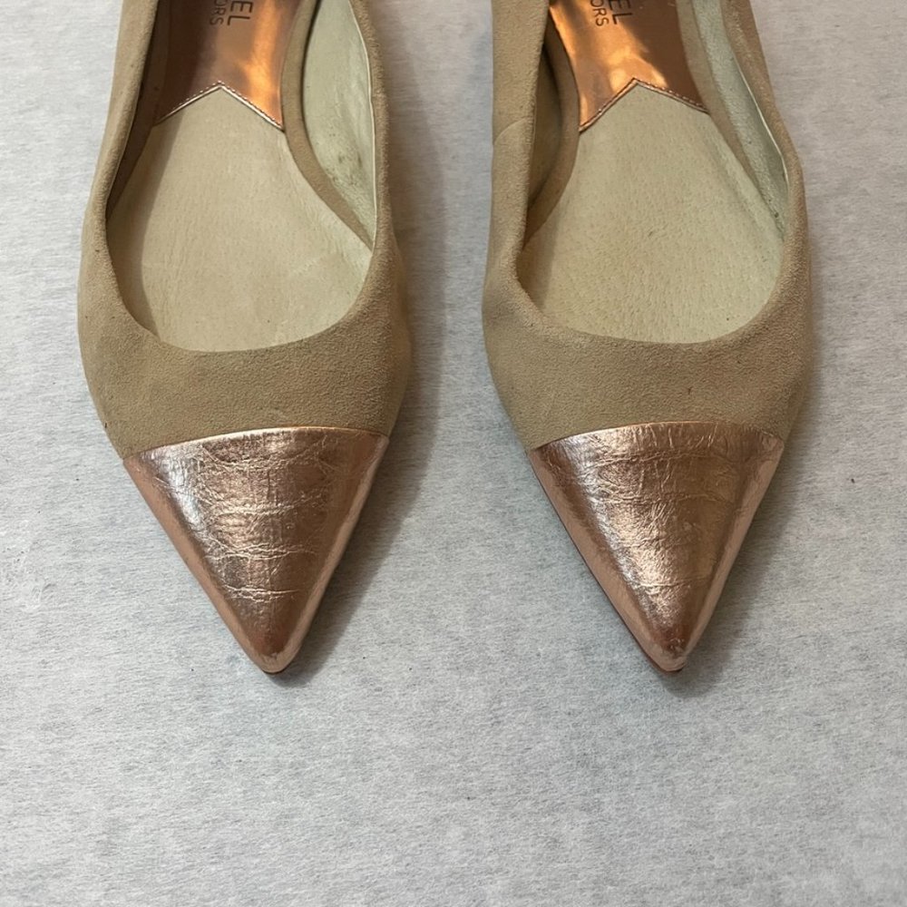 MICHAEL KORS Carissa Toe Cap Flat Rose Pointed - Picture 3 of 9